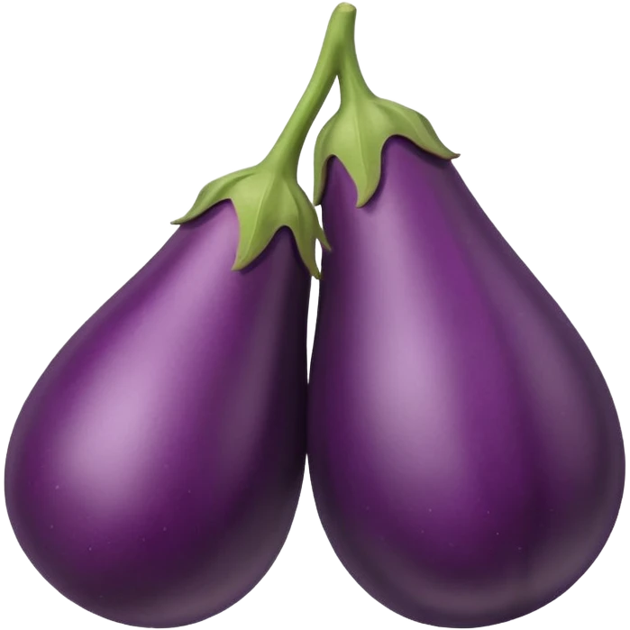 Eggplant with balls emoji