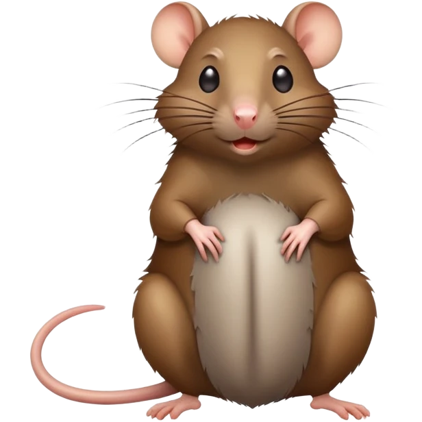 Pooping rat emoji