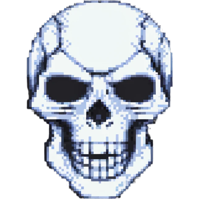 angry skeleton head emoji