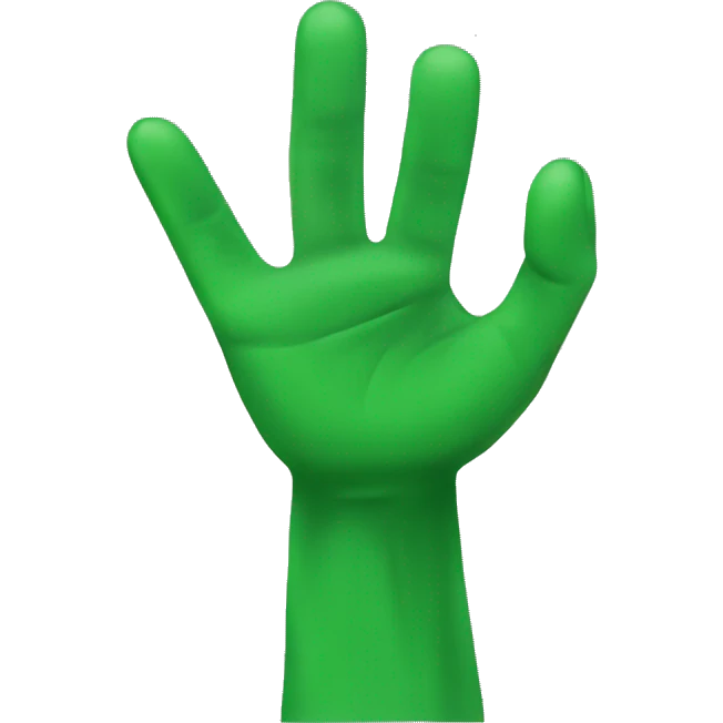 green raised arms emoji
