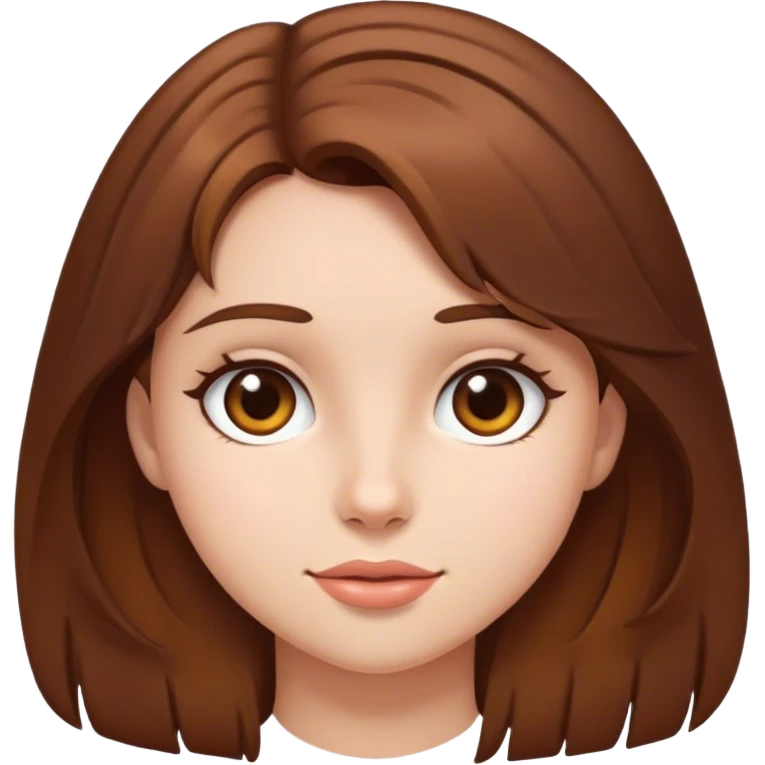 Girl brown hair  emoji