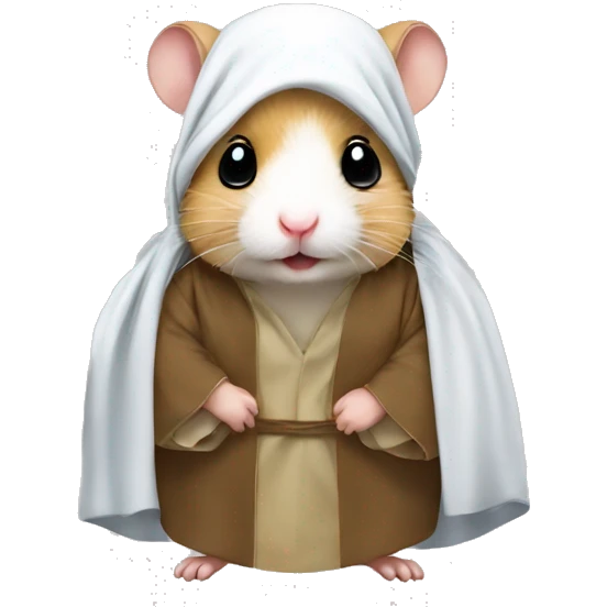 An Arab hamster wearing a thobe and shemagh emoji