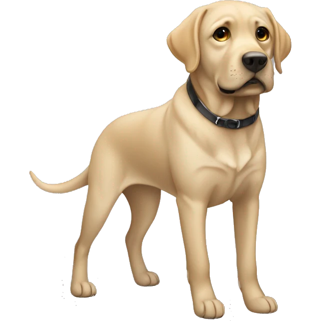 Labrador de color negro emoji