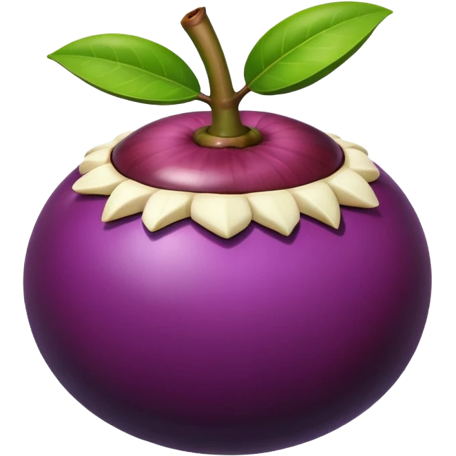 Mangosteen emoji