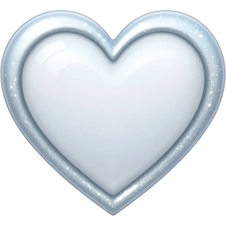 white heart with sparkles emoji