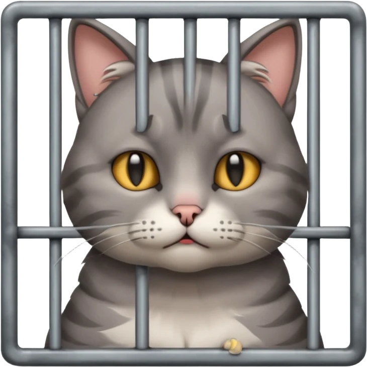 cat jail cry emoji