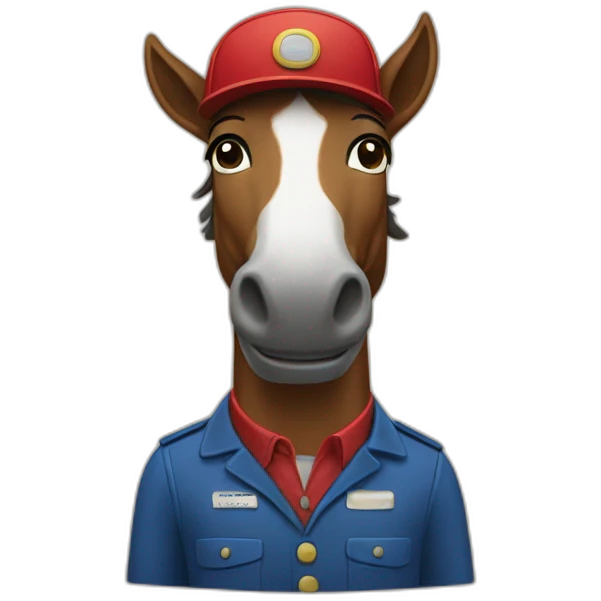 Horse mailman emoji