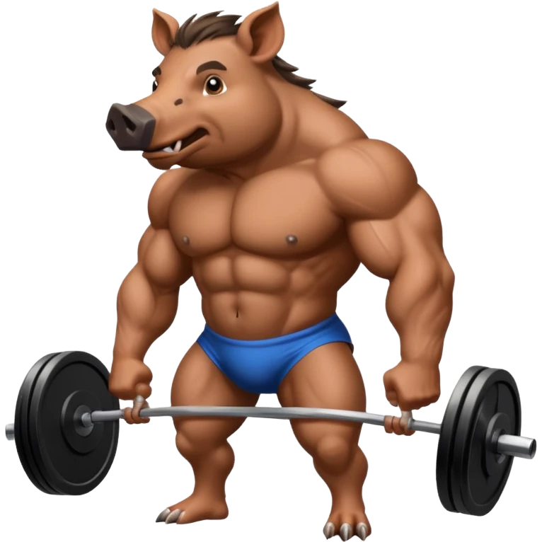 wild boar, gym emoji
