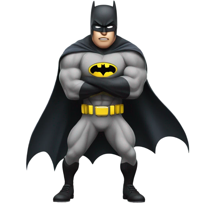 batman doing hack squats  emoji