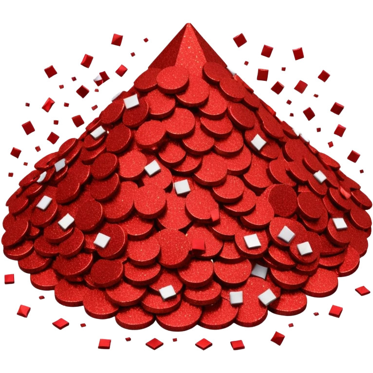 glitter red office emoji
