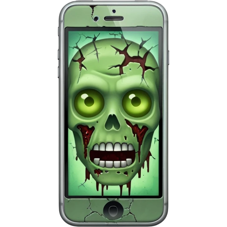 zombie like iPhone emoji