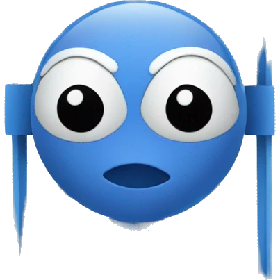 blue target with arrow sided emoji