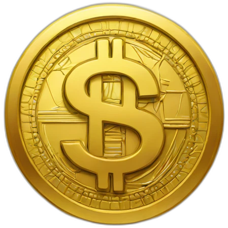 golden dollar symbol emoji