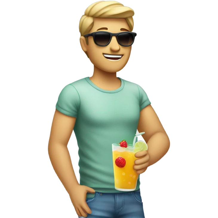 a person who is in holiday  emoji