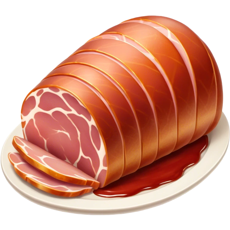 Cinematic Realistic Jam√≥n Serrano Dish Emoji, depicted as delicate, air-cured ham sliced thinly rendered with detailed textures and natural, inviting lighting. emoji