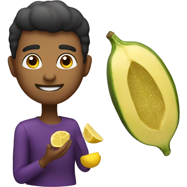 Eating Lemon Eggplant emoji