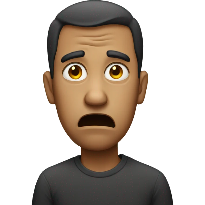 Disgusted person emoji