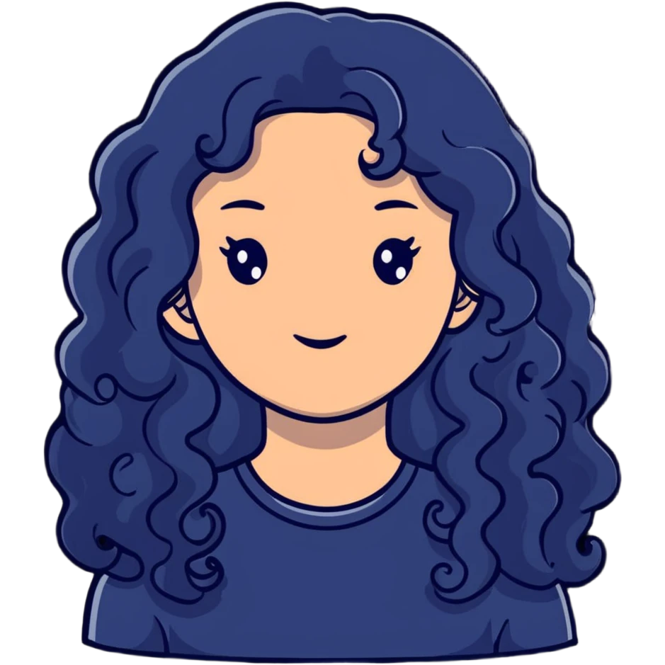 pretty black girl with long curly hair emoji