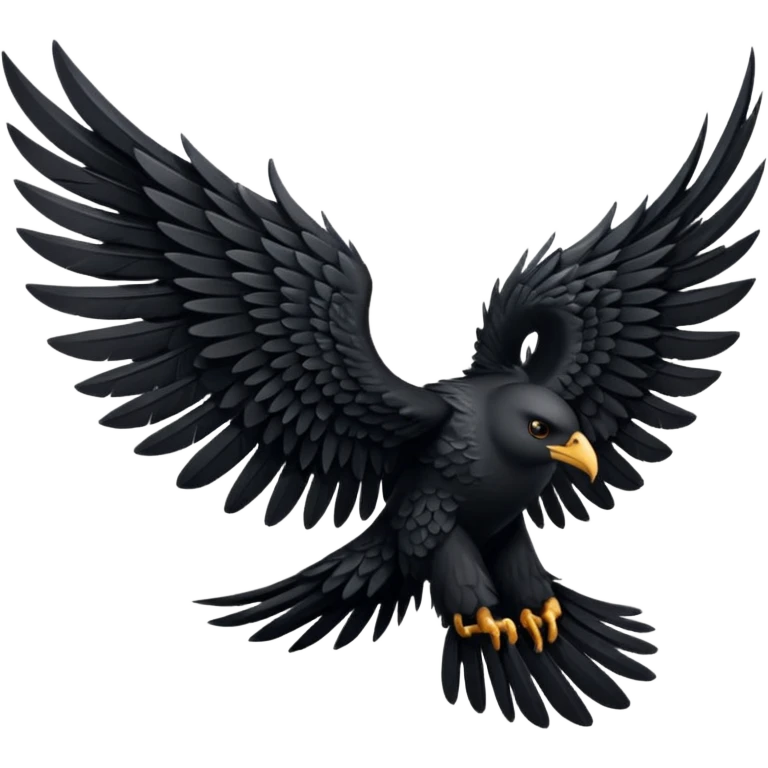 black wings emoji