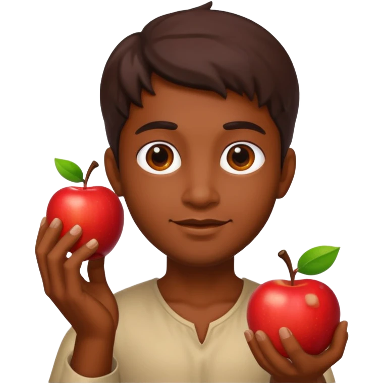 visnu god with an apple emoji