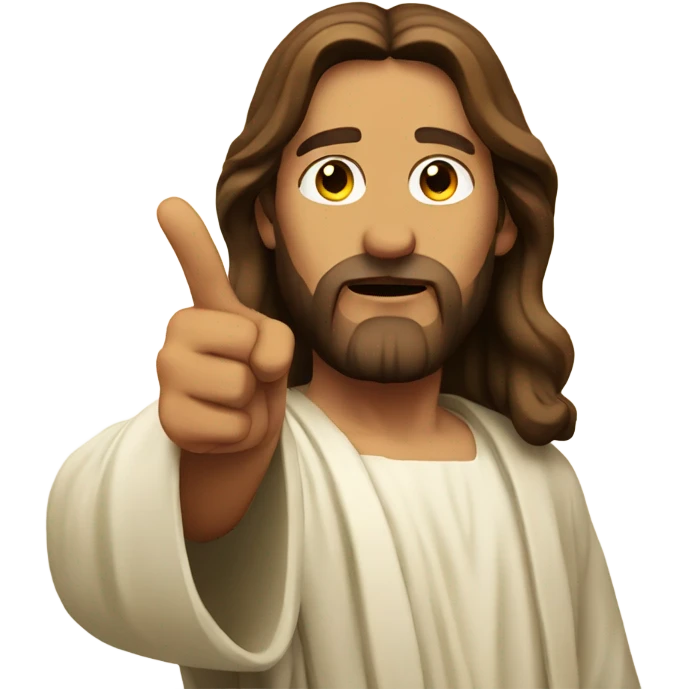 Jesus pointing at me emoji