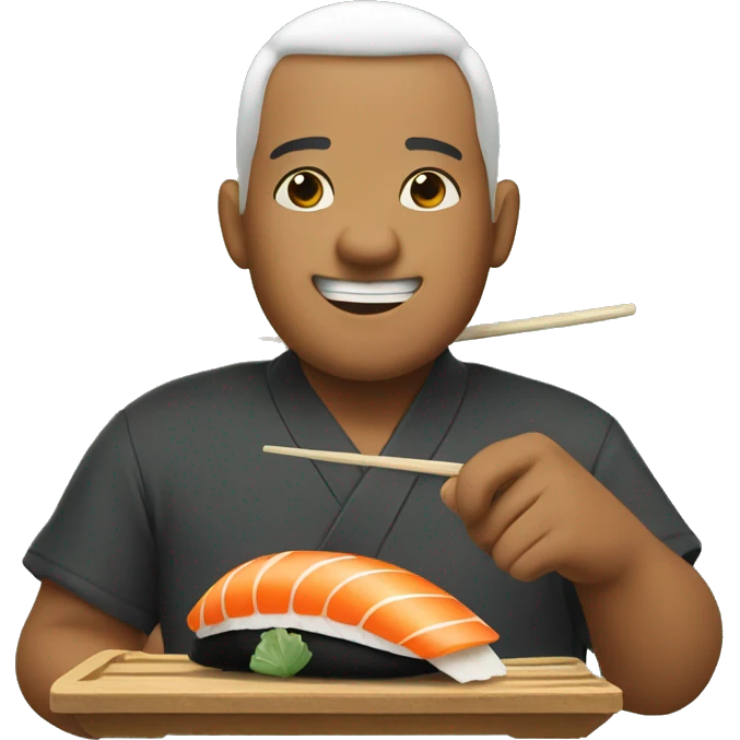 Maui eating sushi emoji