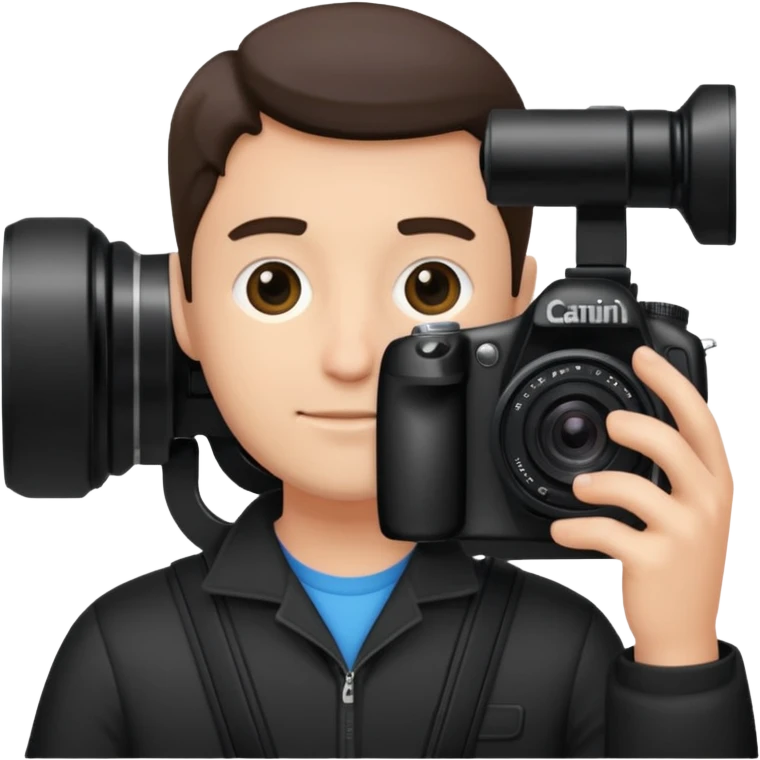 dslr caucasoin photographer emoji emoji