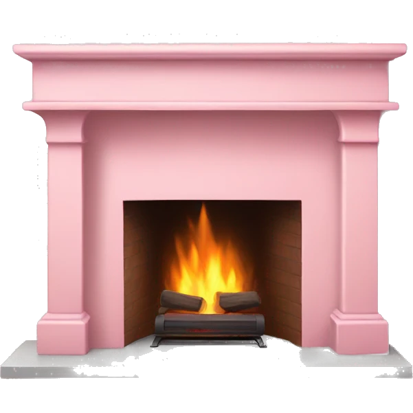 Light Pink fireplace  emoji