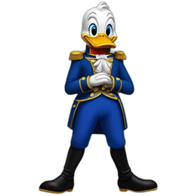 donald duck as Napoléon emoji