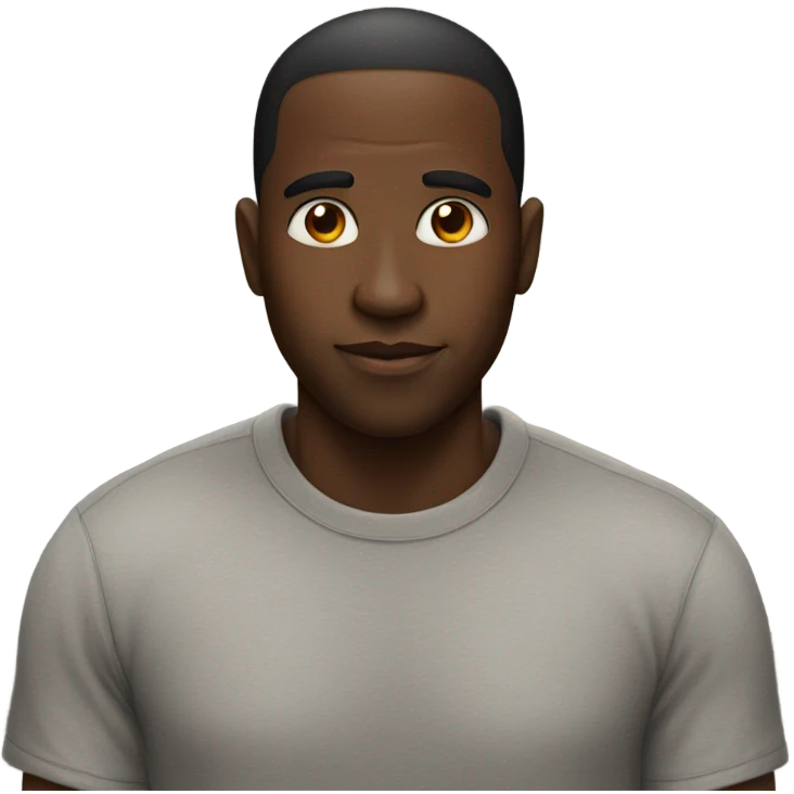 Black man with heart eyes  emoji