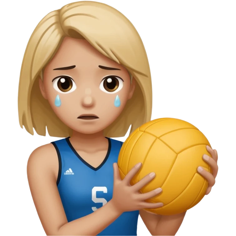 🏐 + 🥺 emoji