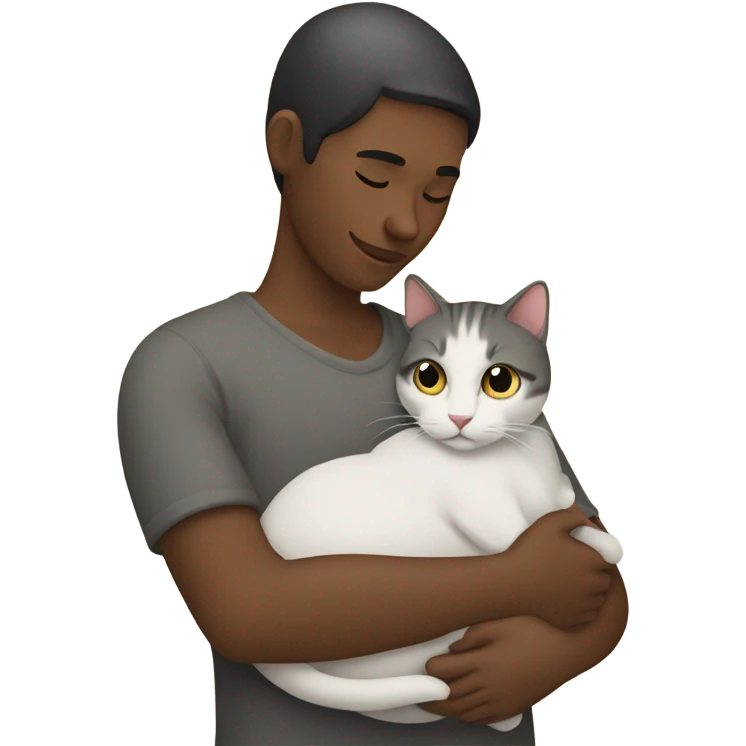 person holding a cat emoji