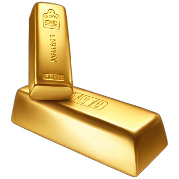 gold bar in hand emoji