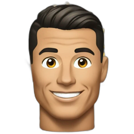 Cristiano Ronaldo dans une poubelle emoji