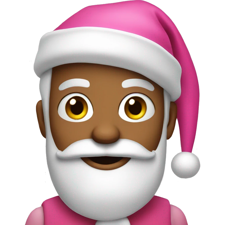Pink Santa Claus emoji