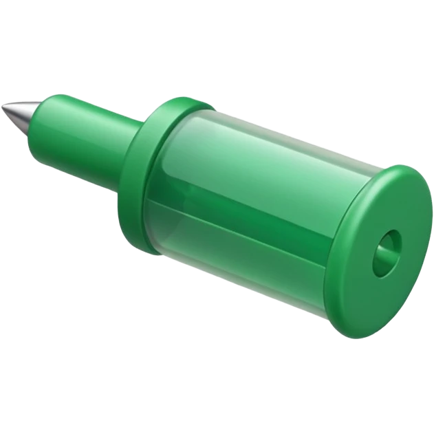 green push pin emoji