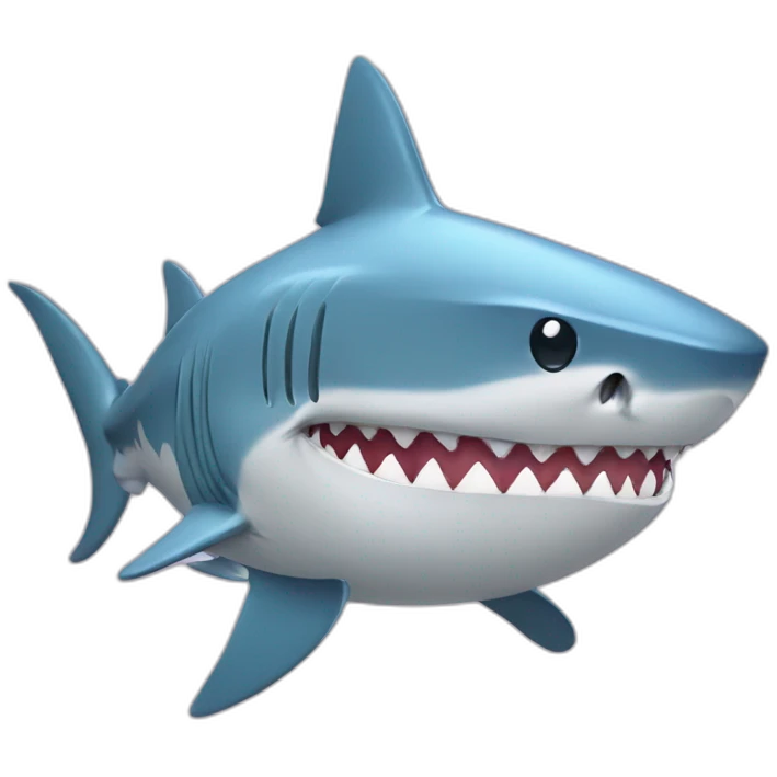Shark with beauty mask emoji