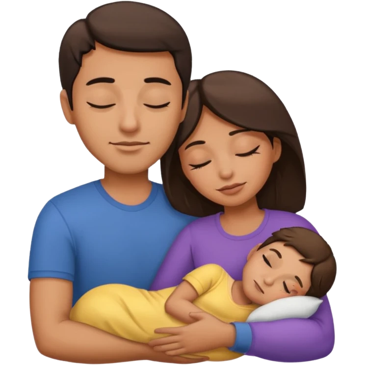 A man holding a sleeping woman emoji