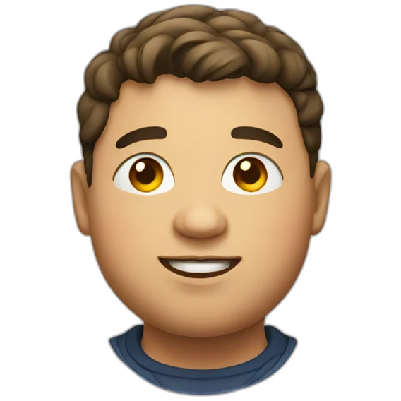 fat young man emoji