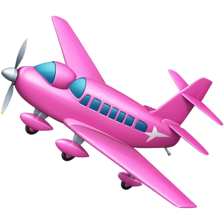 Pink plane 
 emoji