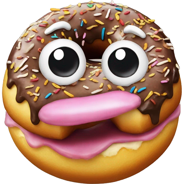 Torino eating donut emoji