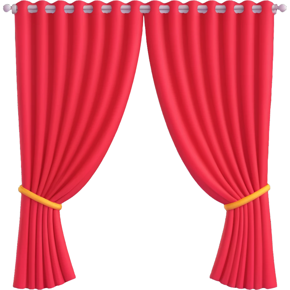 curtain plain  white emoji