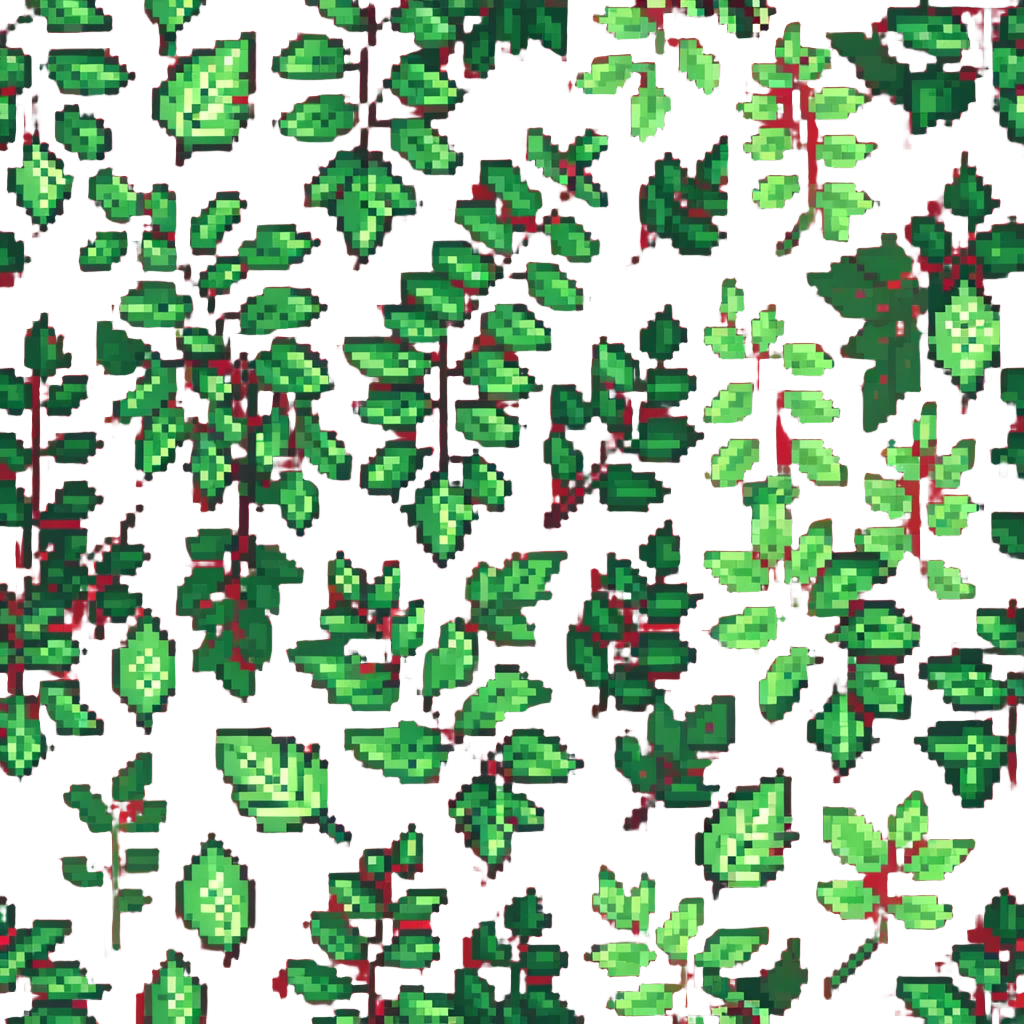 green summer leaves gently falling from trees in a soft breeze emoji