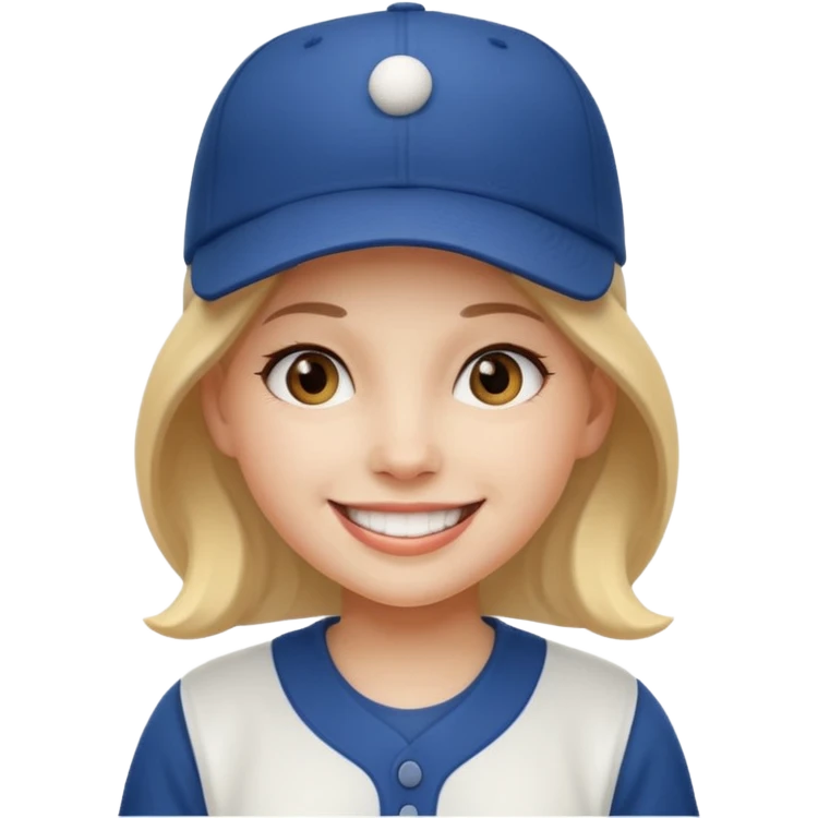 baseball hat girl emoji