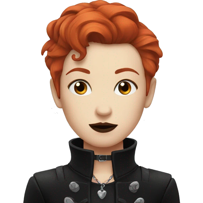 redhead goth emoji