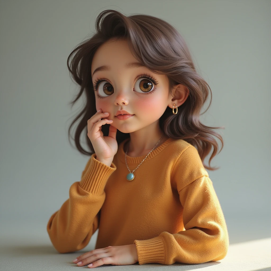 cute girl, photorealistic style, variation 3 emoji