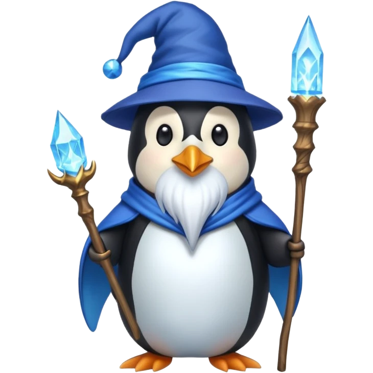Penguin Wizard emoji