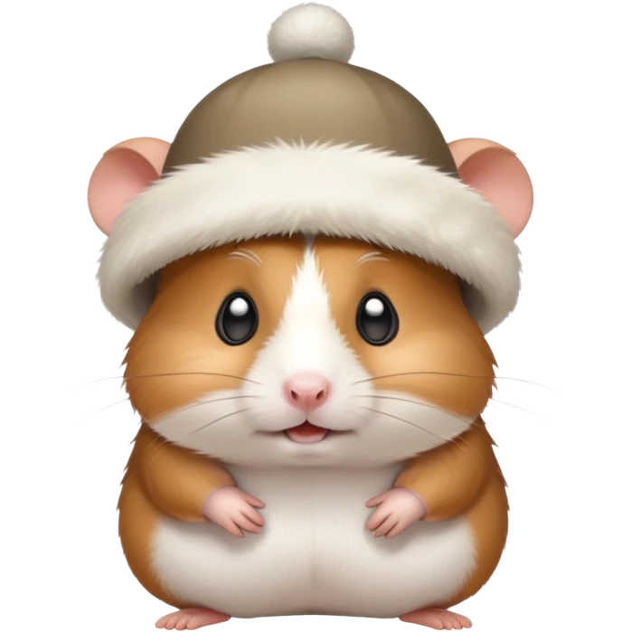 frustrated hamster in a hat emoji