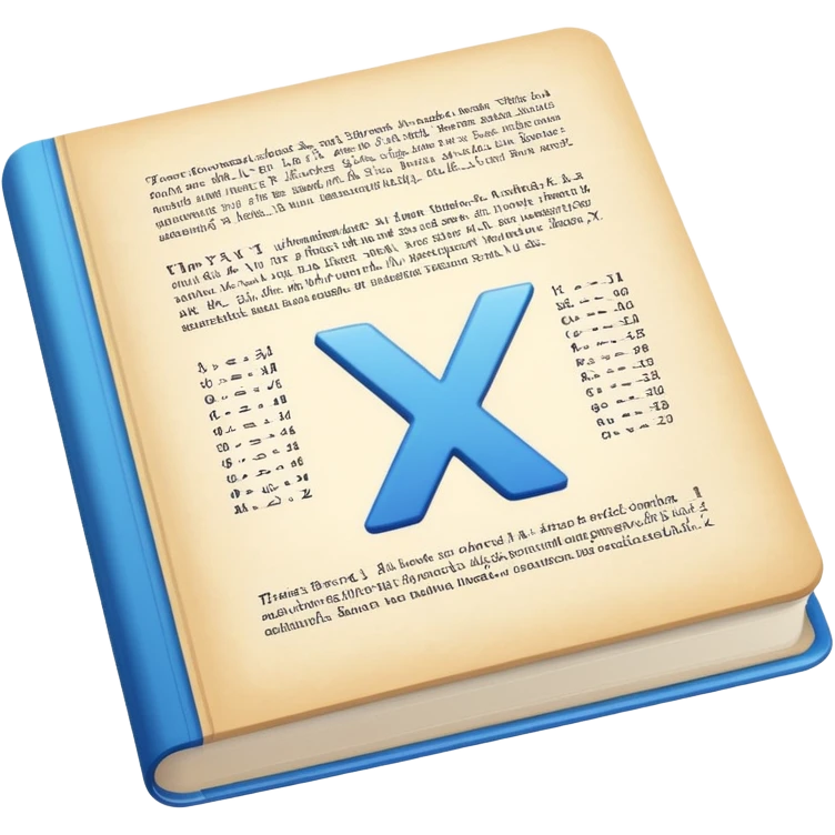 open textbook with formula y = x² emoji