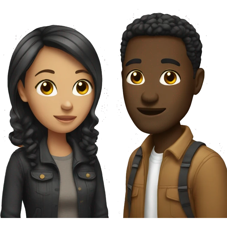 interracial couple emoji